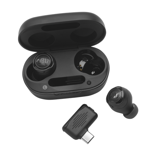 JBL Quantum TWS Air - Black - True wireless gaming earbuds - Detailshot 5